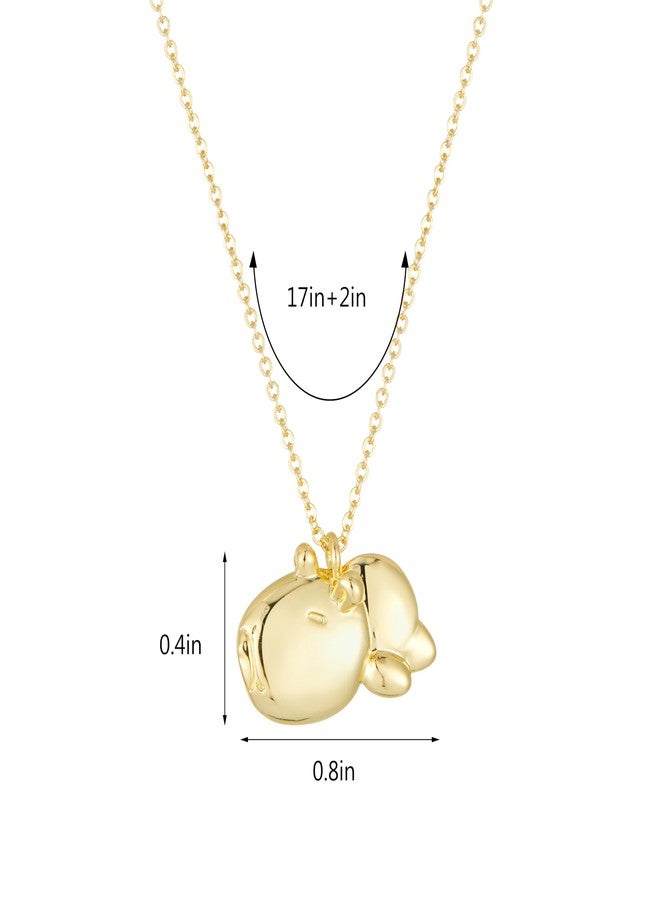 Sanyaa 14K Gold Capybara Pendant Necklace for Friends Sister Birthday Christmas Gifts (Capybara) - Image 4